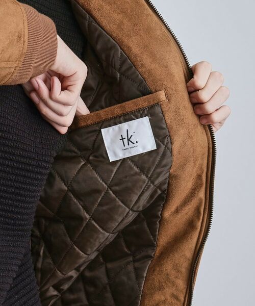 tk.TAKEO KIKUCHI / ティーケー タケオキクチ レザーブルゾン・ジャケット | 中綿スエードキルトフードブルゾン | 詳細23