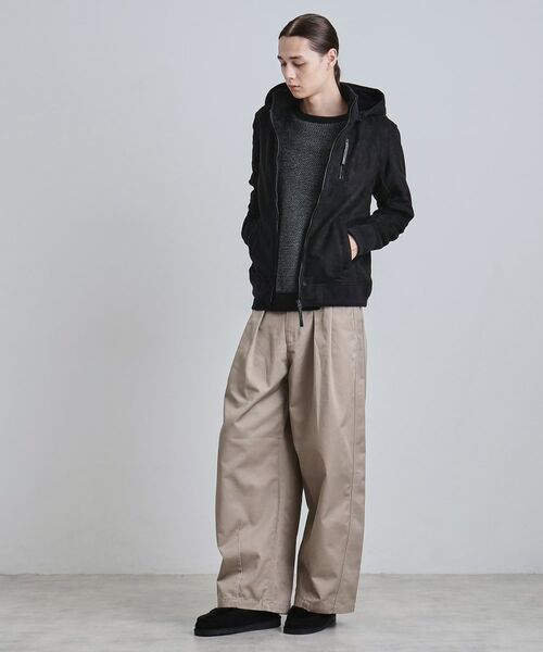 tk.TAKEO KIKUCHI / ティーケー タケオキクチ レザーブルゾン・ジャケット | 中綿スエードキルトフードブルゾン | 詳細3