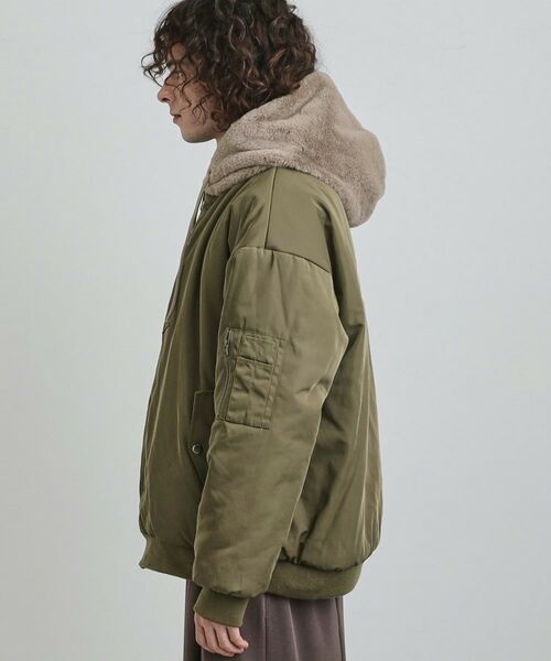 tk.TAKEO KIKUCHI / ティーケー タケオキクチ レザーブルゾン・ジャケット | 【2WAY】リバーシブルMA1＆フェイクファーブルゾン | 詳細24