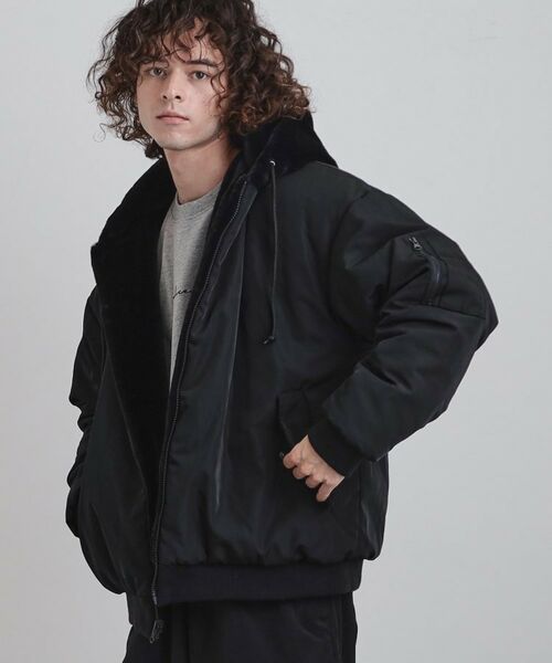 tk.TAKEO KIKUCHI / ティーケー タケオキクチ レザーブルゾン・ジャケット | 【2WAY】リバーシブルMA1＆フェイクファーブルゾン | 詳細8