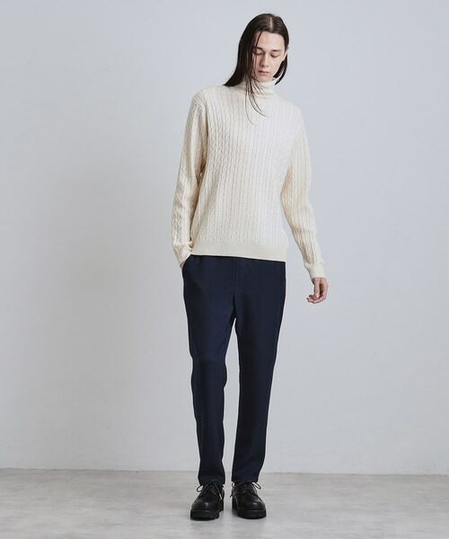 tk.TAKEO KIKUCHI / ティーケー タケオキクチ パンツ | ウール調ヘリンボンイージーパンツ | 詳細11