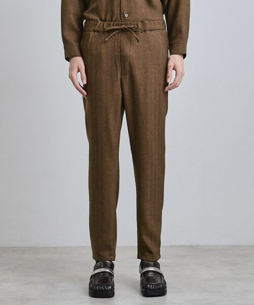 tk.TAKEO KIKUCHI / ティーケー タケオキクチ パンツ | ウール調ヘリンボンイージーパンツ | 詳細13