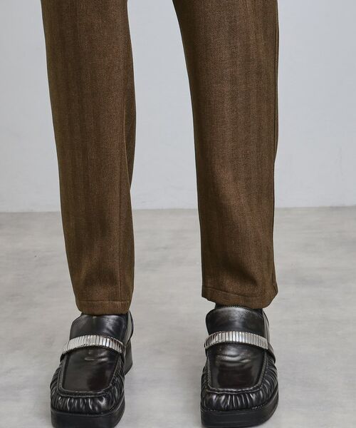 tk.TAKEO KIKUCHI / ティーケー タケオキクチ パンツ | ウール調ヘリンボンイージーパンツ | 詳細19