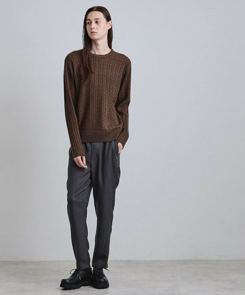 tk.TAKEO KIKUCHI / ティーケー タケオキクチ パンツ | ウール調ヘリンボンイージーパンツ | 詳細2