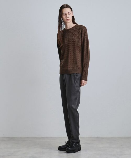 tk.TAKEO KIKUCHI / ティーケー タケオキクチ パンツ | ウール調ヘリンボンイージーパンツ | 詳細3