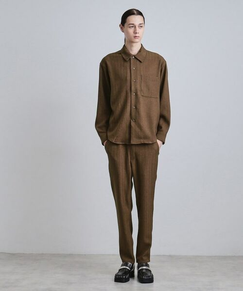 tk.TAKEO KIKUCHI / ティーケー タケオキクチ パンツ | ウール調ヘリンボンイージーパンツ | 詳細6