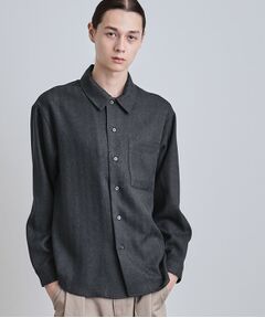 tk.TAKEO KIKUCHI / ティーケー タケオキクチ シャツ・ブラウス | ウール調へリンボンシャツ