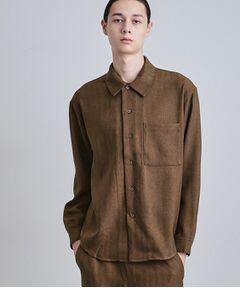 tk.TAKEO KIKUCHI / ティーケー タケオキクチ シャツ・ブラウス | ウール調へリンボンシャツ