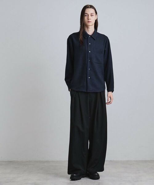 tk.TAKEO KIKUCHI / ティーケー タケオキクチ シャツ・ブラウス | ウール調へリンボンシャツ | 詳細10