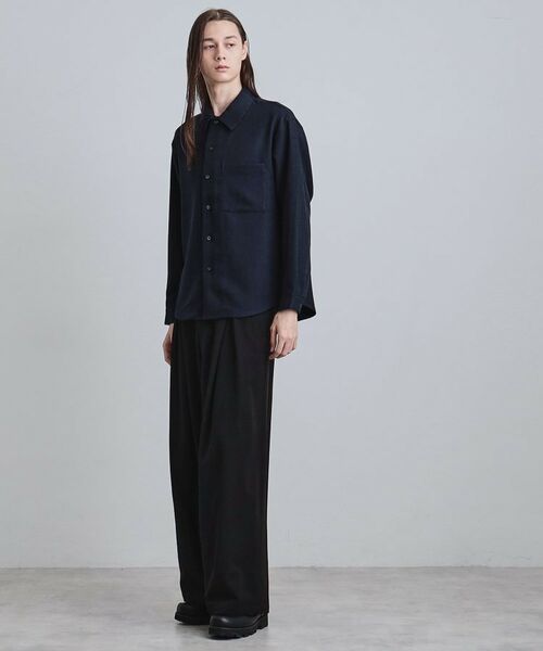 tk.TAKEO KIKUCHI / ティーケー タケオキクチ シャツ・ブラウス | ウール調へリンボンシャツ | 詳細11