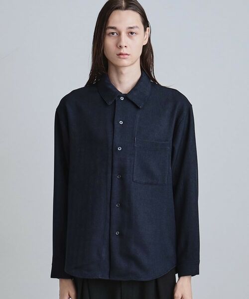 tk.TAKEO KIKUCHI / ティーケー タケオキクチ シャツ・ブラウス | ウール調へリンボンシャツ | 詳細13