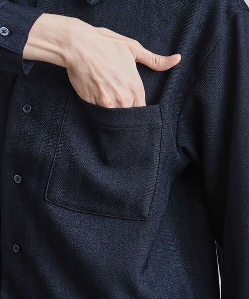 tk.TAKEO KIKUCHI / ティーケー タケオキクチ シャツ・ブラウス | ウール調へリンボンシャツ | 詳細18