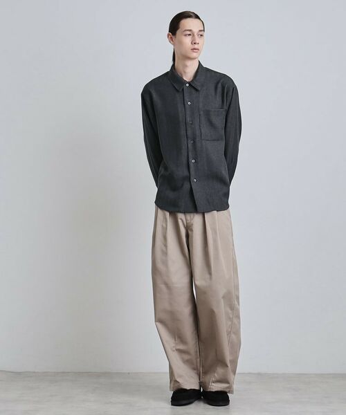 tk.TAKEO KIKUCHI / ティーケー タケオキクチ シャツ・ブラウス | ウール調へリンボンシャツ | 詳細2