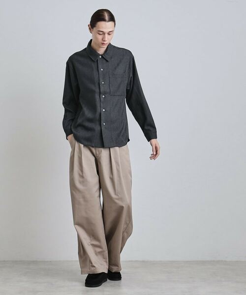 tk.TAKEO KIKUCHI / ティーケー タケオキクチ シャツ・ブラウス | ウール調へリンボンシャツ | 詳細3