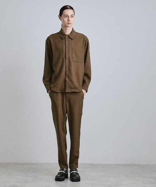 tk.TAKEO KIKUCHI / ティーケー タケオキクチ シャツ・ブラウス | ウール調へリンボンシャツ | 詳細6