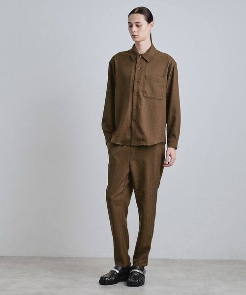 tk.TAKEO KIKUCHI / ティーケー タケオキクチ シャツ・ブラウス | ウール調へリンボンシャツ | 詳細7