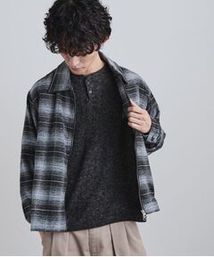 tk.TAKEO KIKUCHI / ティーケー タケオキクチ シャツ・ブラウス | モールチェックZIPシャツ