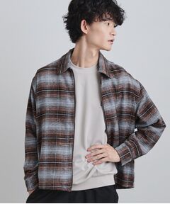 tk.TAKEO KIKUCHI / ティーケー タケオキクチ シャツ・ブラウス | モールチェックZIPシャツ