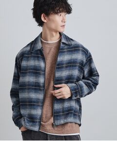 tk.TAKEO KIKUCHI / ティーケー タケオキクチ シャツ・ブラウス | モールチェックZIPシャツ