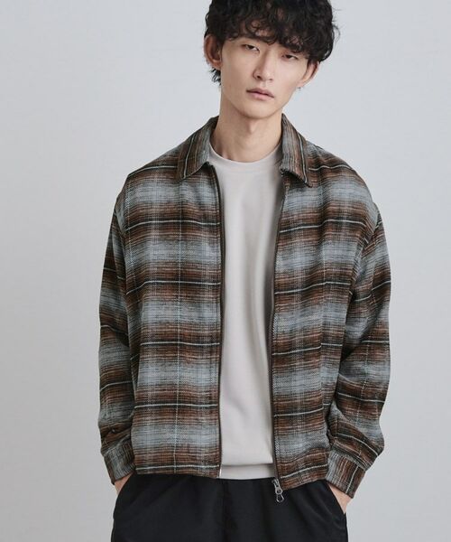 tk.TAKEO KIKUCHI / ティーケー タケオキクチ シャツ・ブラウス | モールチェックZIPシャツ | 詳細11