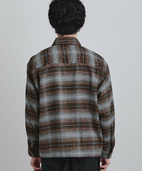 tk.TAKEO KIKUCHI / ティーケー タケオキクチ シャツ・ブラウス | モールチェックZIPシャツ | 詳細17