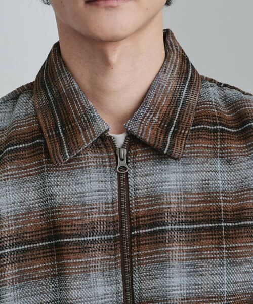tk.TAKEO KIKUCHI / ティーケー タケオキクチ シャツ・ブラウス | モールチェックZIPシャツ | 詳細18