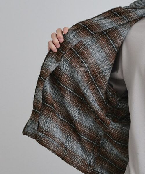 tk.TAKEO KIKUCHI / ティーケー タケオキクチ シャツ・ブラウス | モールチェックZIPシャツ | 詳細22