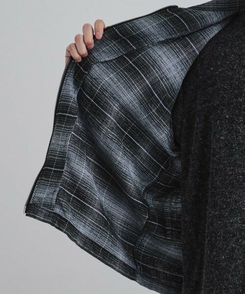 tk.TAKEO KIKUCHI / ティーケー タケオキクチ シャツ・ブラウス | モールチェックZIPシャツ | 詳細5