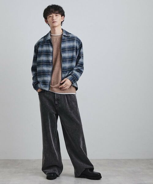 tk.TAKEO KIKUCHI / ティーケー タケオキクチ シャツ・ブラウス | モールチェックZIPシャツ | 詳細7