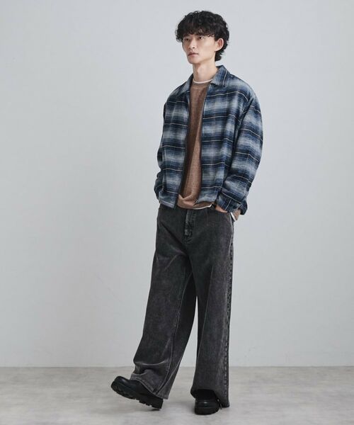 tk.TAKEO KIKUCHI / ティーケー タケオキクチ シャツ・ブラウス | モールチェックZIPシャツ | 詳細8