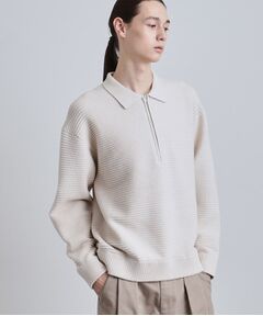 tk.TAKEO KIKUCHI / ティーケー タケオキクチ ニット・セーター | ハーフジップニットポロシャツ