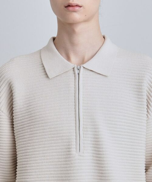 tk.TAKEO KIKUCHI / ティーケー タケオキクチ ニット・セーター | ハーフジップニットポロシャツ | 詳細17