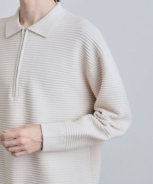 tk.TAKEO KIKUCHI / ティーケー タケオキクチ ニット・セーター | ハーフジップニットポロシャツ | 詳細18
