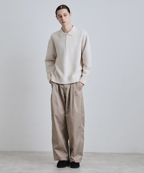tk.TAKEO KIKUCHI / ティーケー タケオキクチ ニット・セーター | ハーフジップニットポロシャツ | 詳細3