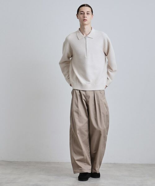 tk.TAKEO KIKUCHI / ティーケー タケオキクチ ニット・セーター | ハーフジップニットポロシャツ | 詳細4