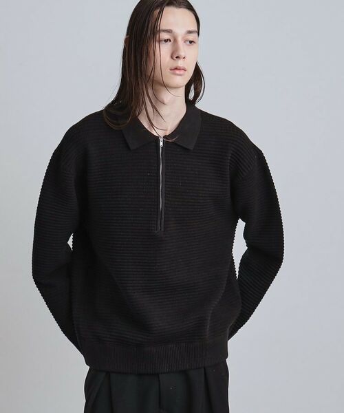 tk.TAKEO KIKUCHI / ティーケー タケオキクチ ニット・セーター | ハーフジップニットポロシャツ | 詳細6