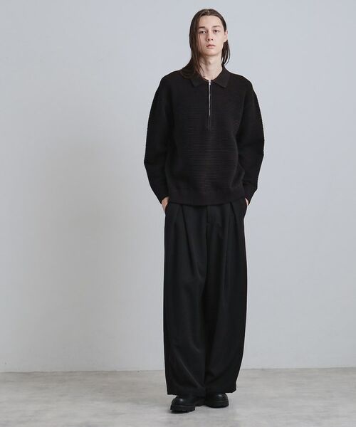 tk.TAKEO KIKUCHI / ティーケー タケオキクチ ニット・セーター | ハーフジップニットポロシャツ | 詳細8
