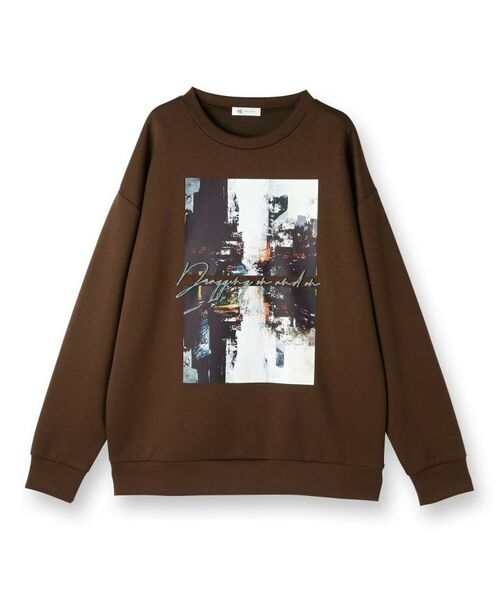 tk.TAKEO KIKUCHI / ティーケー タケオキクチ カットソー | アーバングラフィックブラシ刺繍長袖Tシャツ | 詳細1