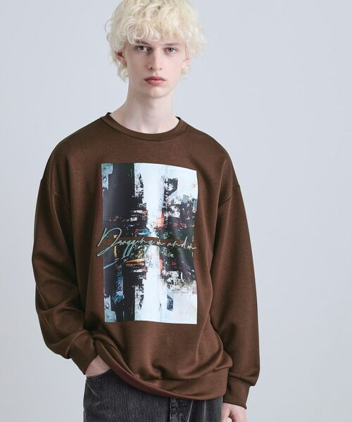 tk.TAKEO KIKUCHI / ティーケー タケオキクチ カットソー | アーバングラフィックブラシ刺繍長袖Tシャツ | 詳細10