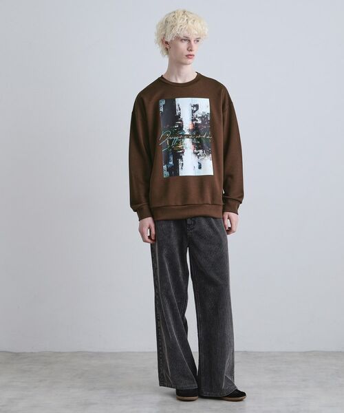 tk.TAKEO KIKUCHI / ティーケー タケオキクチ カットソー | アーバングラフィックブラシ刺繍長袖Tシャツ | 詳細12