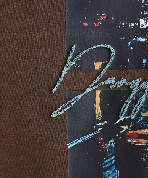 tk.TAKEO KIKUCHI / ティーケー タケオキクチ カットソー | アーバングラフィックブラシ刺繍長袖Tシャツ | 詳細13