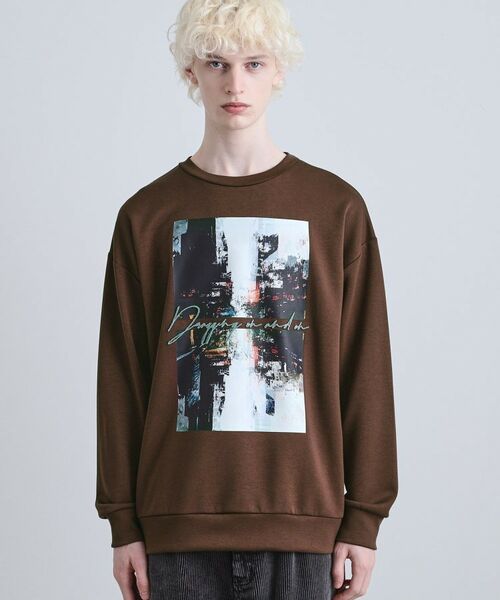 tk.TAKEO KIKUCHI / ティーケー タケオキクチ カットソー | アーバングラフィックブラシ刺繍長袖Tシャツ | 詳細14