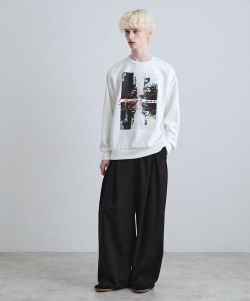 tk.TAKEO KIKUCHI / ティーケー タケオキクチ カットソー | アーバングラフィックブラシ刺繍長袖Tシャツ | 詳細3