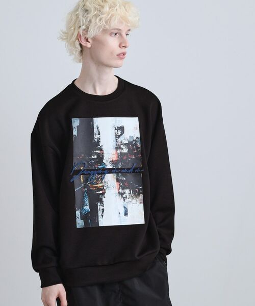 tk.TAKEO KIKUCHI / ティーケー タケオキクチ カットソー | アーバングラフィックブラシ刺繍長袖Tシャツ | 詳細6