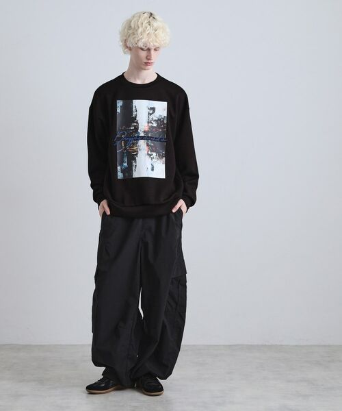 tk.TAKEO KIKUCHI / ティーケー タケオキクチ カットソー | アーバングラフィックブラシ刺繍長袖Tシャツ | 詳細7