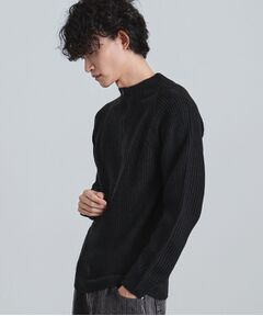 tk.TAKEO KIKUCHI / ティーケー タケオキクチ ニット・セーター | 片畦ハーフジップニット