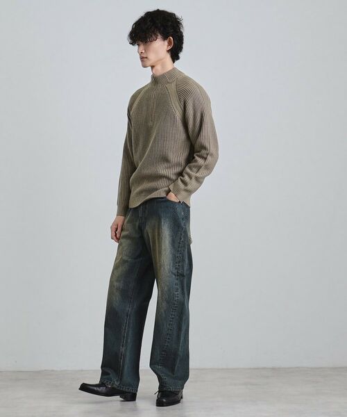 tk.TAKEO KIKUCHI / ティーケー タケオキクチ ニット・セーター | 片畦ハーフジップニット | 詳細10