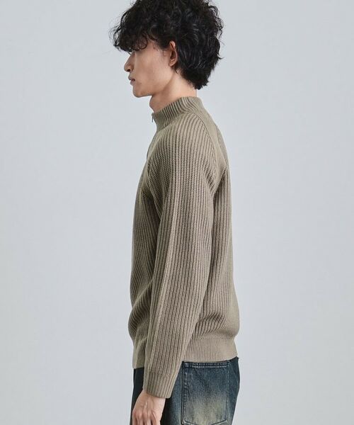 tk.TAKEO KIKUCHI / ティーケー タケオキクチ ニット・セーター | 片畦ハーフジップニット | 詳細14