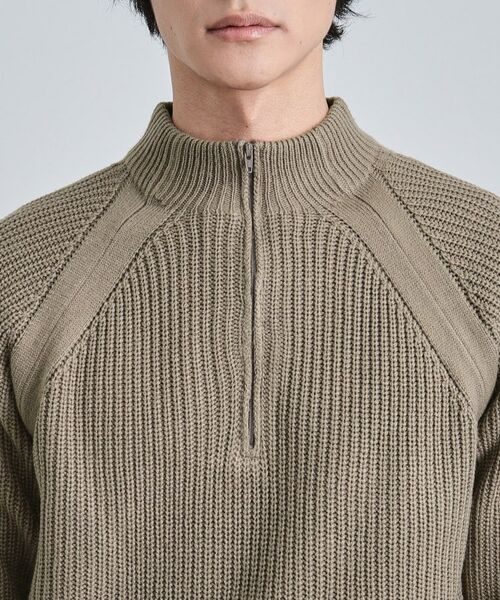 tk.TAKEO KIKUCHI / ティーケー タケオキクチ ニット・セーター | 片畦ハーフジップニット | 詳細16