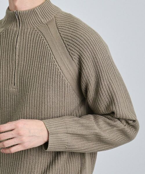 tk.TAKEO KIKUCHI / ティーケー タケオキクチ ニット・セーター | 片畦ハーフジップニット | 詳細17